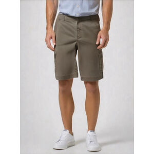 Structure Men's Cargo Shorts Size 36 Brown Zipper Casual Fisherman Skater Grunge